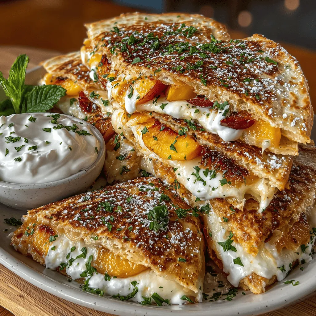 In the world of cooking, the interplay of sweet and savory flavors creates dishes that tantalize the taste buds and elevate everyday meals into extraordinary experiences. This harmonious blend can transform simple ingredients into culinary masterpieces, making them suitable for any occasion. Today, we invite you to explore the delightful recipe for Sweet & Savory Peach Quesadillas. This dish captures the essence of summer through the sweet juiciness of ripe peaches, the creaminess of cheese, and a hint of aromatic herbs, creating a perfect balance that is sure to please everyone at the table.