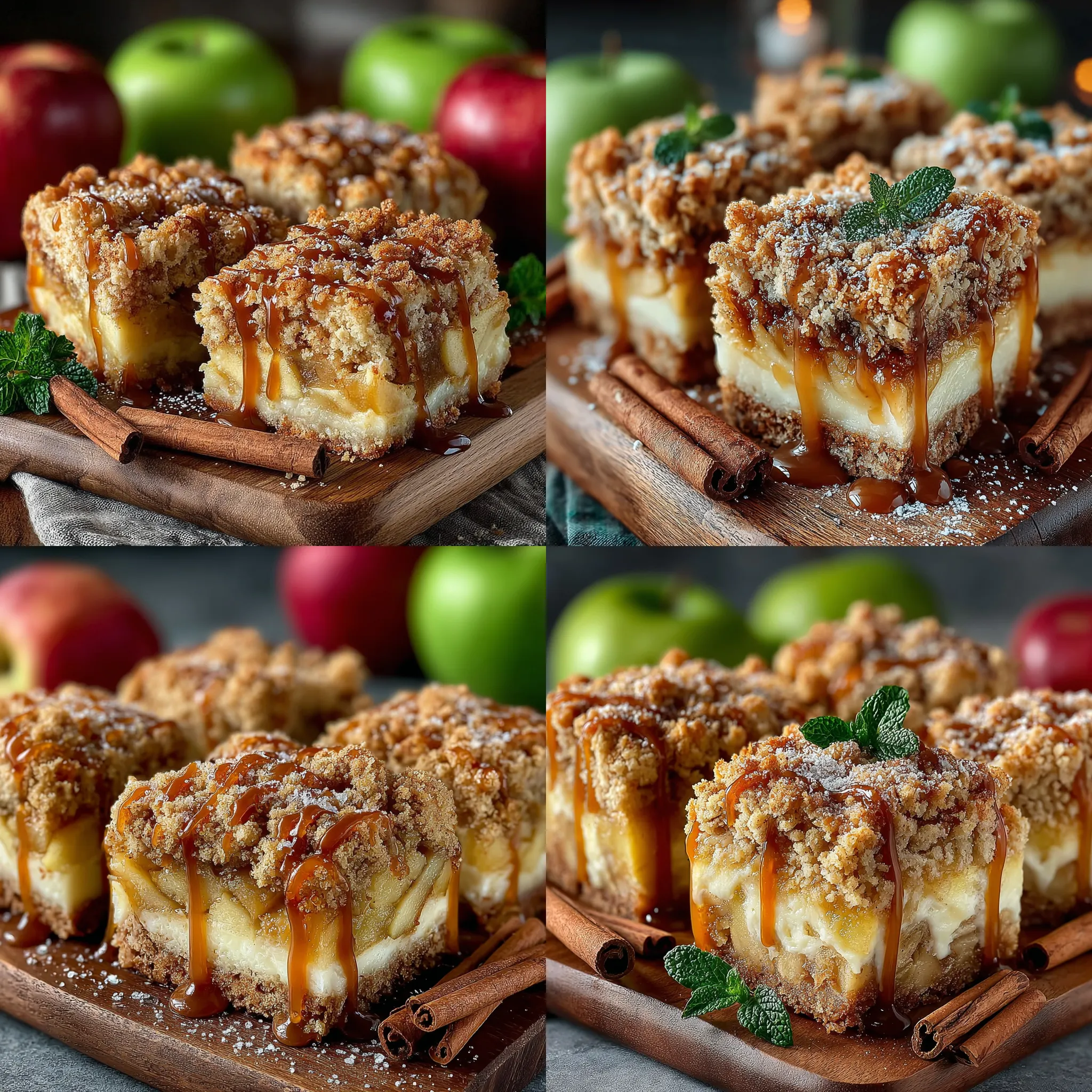 Apple desserts have a special place in the hearts of many, evoking nostalgia and warmth with every bite. From classic apple pies to modern twists like apple tarts and crumbles, these sweet treats remind us of cozy family gatherings and crisp autumn days. Among the plethora of apple-based desserts, Baked Apple Cinnamon Crumble Bars stand out as a delightful blend of flavors and textures. These bars deliver a satisfying crunch from the crumble topping while encapsulating the tender, juicy essence of baked apples beneath. Perfect for a snack, dessert, or even breakfast, they offer a versatile and delightful experience for any occasion.