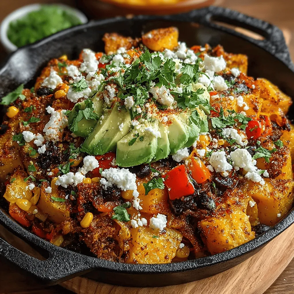 If you’re looking for a dish that is not only vibrant in flavor but also packed with nutrients, the Spicy Hatch Chili Sweet Potato Skillet is a perfect choice. This one-pan meal brings together the sweetness of roasted sweet potatoes and the mild heat of Hatch green chilies, creating a delightful fusion that is both satisfying and healthy. Ideal for a quick weeknight dinner or an impressive dish for entertaining, this recipe caters to various dietary preferences, including vegetarian and gluten-free options, making it a versatile addition to your culinary repertoire.