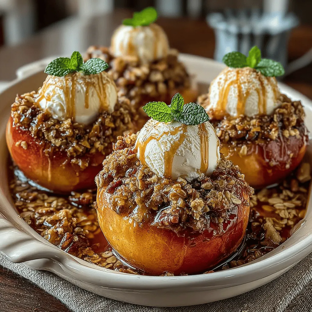 As summer approaches, the allure of fresh, ripe peaches fills our kitchens with a sense of warmth and nostalgia. Sweet Cinnamon Baked Peaches is a delightful dessert that perfectly captures the essence of summer, blending the natural sweetness of peaches with warm spices and a crunchy topping. This dish is not only simple to prepare but also offers a comforting taste that resonates with the joy of the season. Whether served as a light dessert or a satisfying breakfast, Sweet Cinnamon Baked Peaches are sure to impress anyone looking for a flavorful treat.