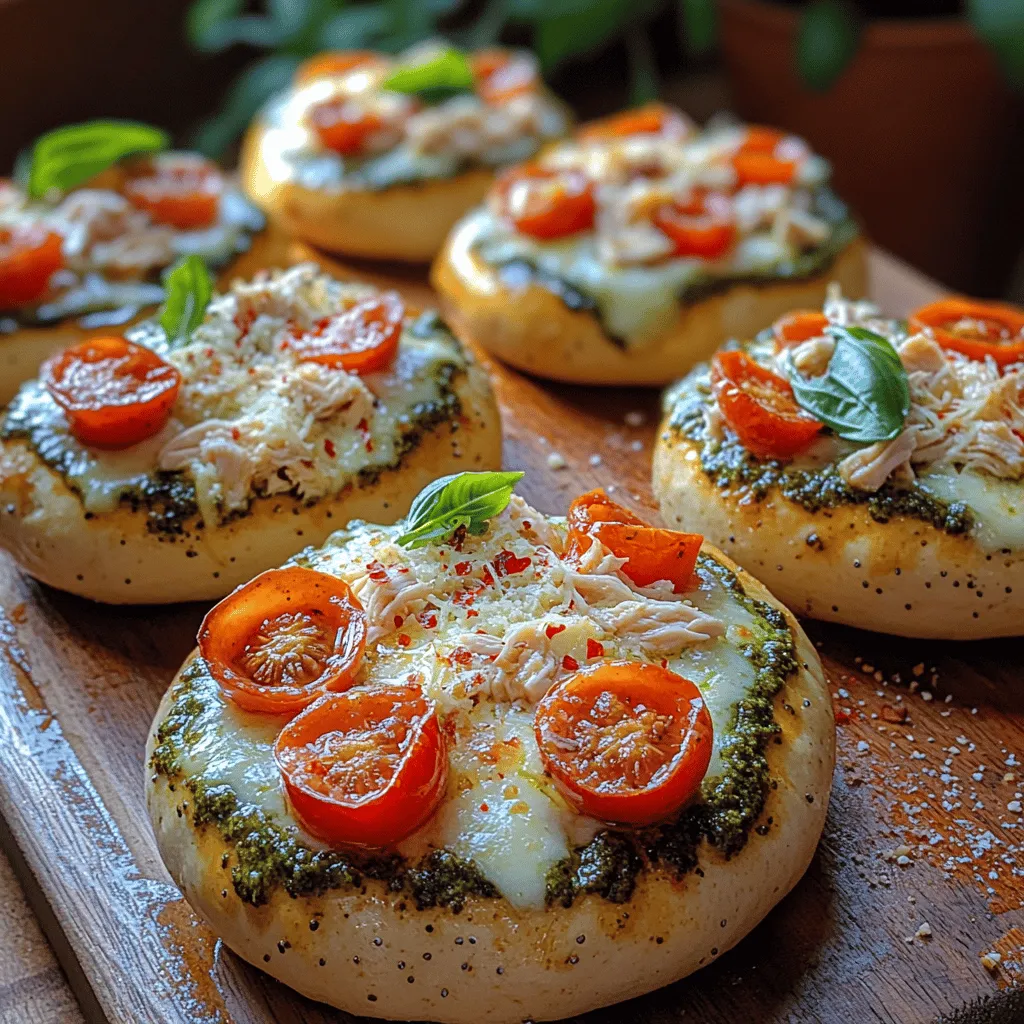 When it comes to quick and satisfying meals, Mini Chicken Pesto Pizza Bagels stand out as a crowd-pleasing option that combines convenience with mouthwatering flavor. This versatile recipe is perfect for busy weeknights, casual gatherings, or even as a fun project to do with kids in the kitchen. The appeal of these mini pizzas lies not only in their delightful taste but also in the ease of preparation, making them an excellent choice for anyone looking to whip up something delicious without spending hours in the kitchen.