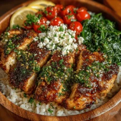 In the realm of wholesome, flavorful meals, Garlic Herb Chicken Rice Bowls stand out as a delightful option that caters to various dietary needs. This dish combines tender marinated chicken, aromatic herbs, and vibrant vegetables, all served over a bed of fluffy rice. Not only is it visually appealing, but it also packs a punch in terms of nutrition, making it a go-to for anyone seeking a balanced meal that doesn’t skimp on taste. Whether you’re looking for a quick weeknight dinner or a meal prep solution for the week ahead, Garlic Herb Chicken Rice Bowls offer simplicity without compromising flavor.