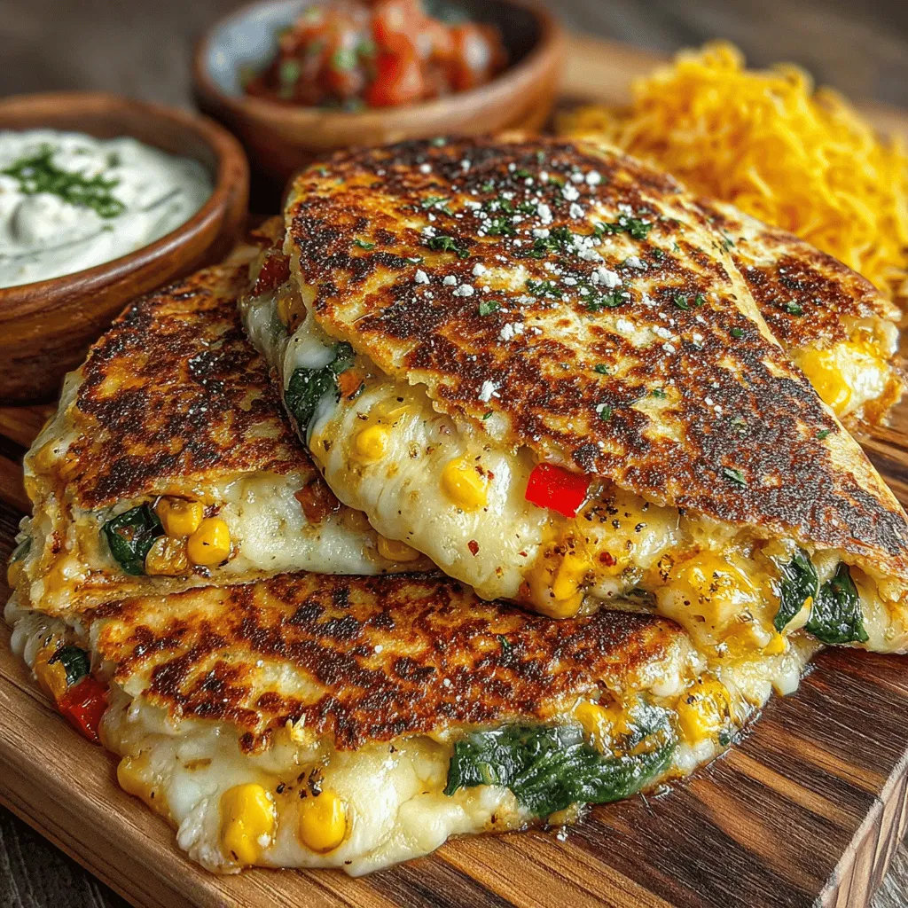 The magic of Cheesy Veggie Quesadillas lies in the quality and combination of ingredients used. Each component plays a distinct role in creating a harmonious blend of flavors and textures that elevate this dish to new heights. Here’s a closer look at the key ingredients that make up this delightful recipe: