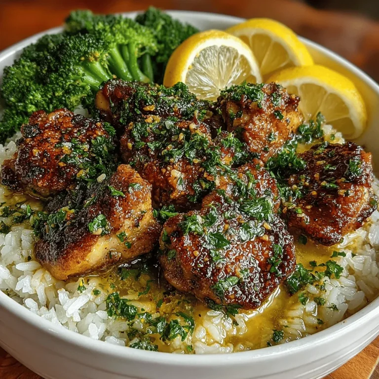 Garlic Butter Chicken Rice Bowls are a delightful and satisfying dish that brings together the rich flavors of garlic, creamy butter, and tender chicken, all served over a bed of fluffy rice. This recipe is a perfect representation of comfort food, boasting a blend of savory ingredients that not only satiate your hunger but also tantalize your taste buds. The dish's appeal lies in its simplicity, making it an ideal choice for busy weeknights when time is of the essence but you still want a meal that feels special.