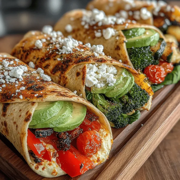 In recent years, the demand for nutritious and flavorful meals has skyrocketed, with more people seeking healthy options that do not compromise on taste. Among the myriad of culinary possibilities, Roasted Veggie and Hummus Power Wraps stand out as a vibrant and satisfying dish that beautifully encapsulates this trend. This delightful recipe marries a medley of colorful, roasted vegetables with a creamy hummus spread, all enveloped in a soft whole wheat tortilla. Not only does this dish offer a feast for the eyes, but it also promises a burst of flavors and a plethora of health benefits, making it an ideal choice for a quick lunch, a light dinner, or even a satisfying snack.
