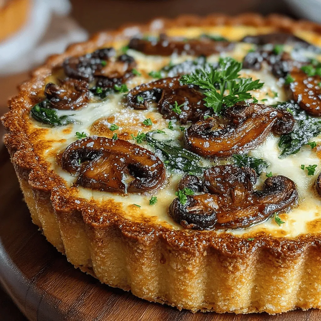 Quiche is a delightful dish that transcends the boundaries of mealtime, making it a versatile option for breakfast, brunch, lunch, or dinner. With its flaky crust and a rich, custard-like filling, quiche can be enjoyed warm or at room temperature, making it ideal for gatherings or casual family meals. Among the many variations of this classic dish, the savory mushroom and herb quiche stands out for its harmonious balance of earthy flavors and aromatic herbs. This recipe is not just a meal; it's a celebration of culinary simplicity that can easily impress your guests and satisfy your palate.