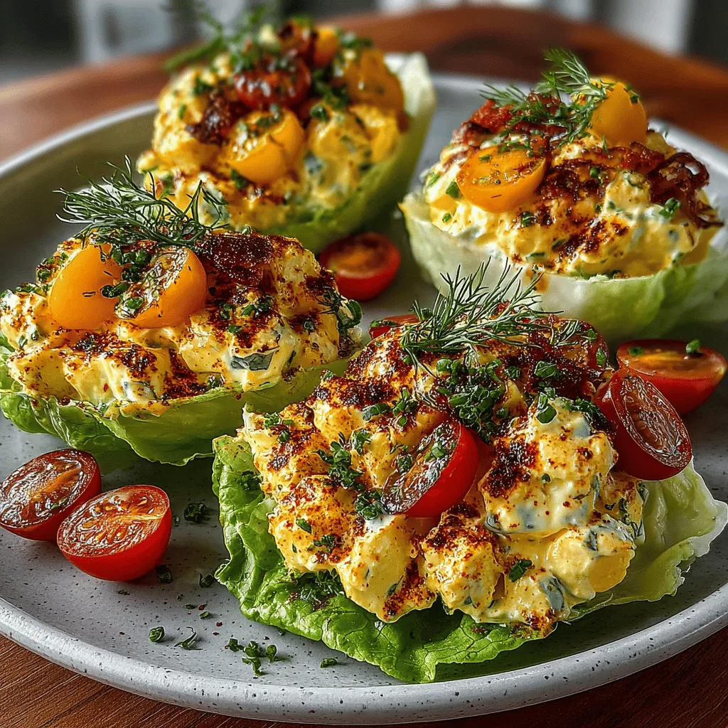 In today's fast-paced world, healthy eating has become more than just a trend; it's a lifestyle choice embraced by many. As people become increasingly aware of the benefits of mindful eating, recipes that offer both nutrition and taste are in high demand. Among the myriad of options available, lettuce wraps have gained immense popularity as a low-carb alternative to traditional sandwiches. Not only do they provide a crunchy, refreshing texture, but they also serve as a versatile base for a variety of delicious fillings. One such delightful concoction is the Crisp Cucumber & Creamy Egg Salad Lettuce Wraps—a dish that perfectly marries the crispness of fresh cucumbers with the rich creaminess of egg salad.