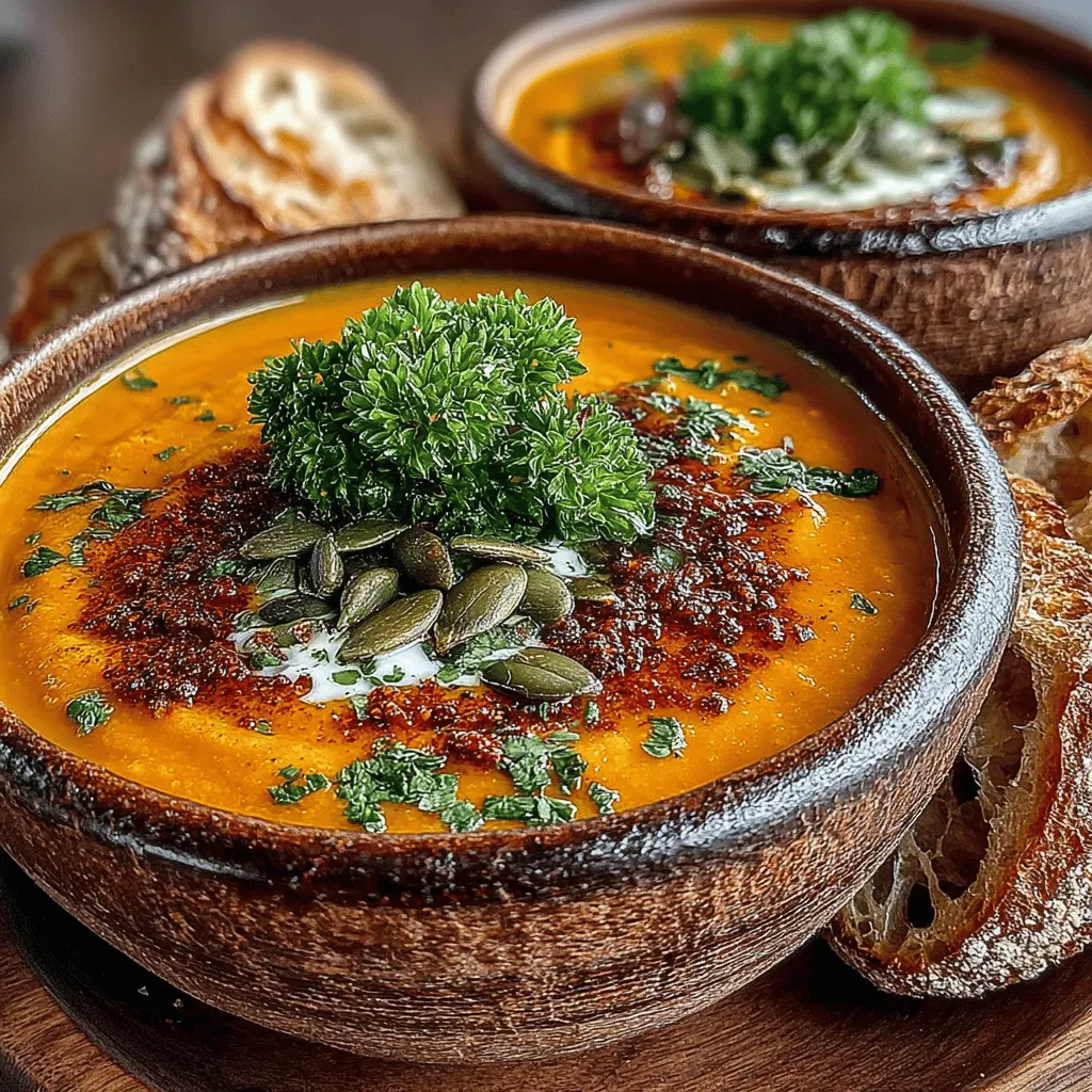 As the leaves begin to change and the air turns crisp, there's nothing quite like a warm bowl of soup to welcome in the autumn season. Cozy Autumn Creamy Pumpkin Soup is the perfect dish to celebrate the flavors of fall. This delightful recipe not only captures the essence of the season with its vibrant orange hue and rich, creamy texture, but it also boasts a blend of spices that warms the palate and spirits alike. With a combination of wholesome ingredients, this soup is not only comforting but also packed with nutrients, making it an ideal choice for those chilly evenings.