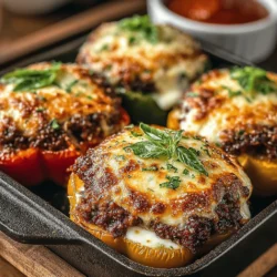 In the world of culinary creativity, the reinvention of classic dishes often leads to delightful surprises that not only satisfy cravings but also introduce new flavors and textures. Mini Lasagna Pepper Boats epitomize this innovation, marrying the rich, comforting flavors of traditional lasagna with the vibrant crunch of fresh bell peppers. This dish is more than just visually appealing; it serves as a nutritious alternative to the classic pasta-based lasagna, making it an excellent choice for a variety of dining occasions. Whether you are preparing a family dinner, hosting a gathering, or simply looking for a fun way to incorporate more vegetables into your diet, these Mini Lasagna Pepper Boats promise to impress both with their taste and presentation.