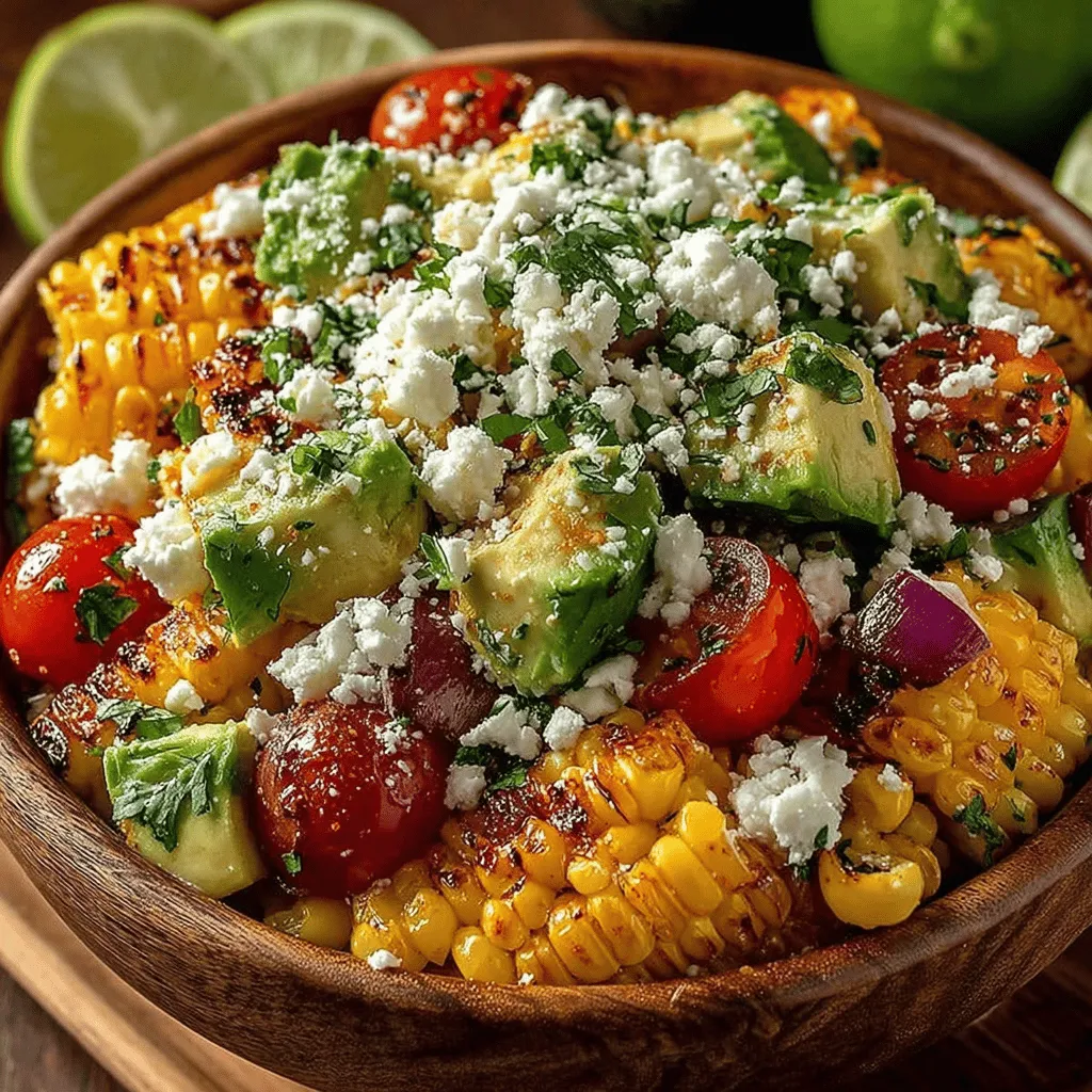 As summer beckons with its warm embrace, the need for refreshing, vibrant dishes becomes paramount. One such dish that embodies the essence of the season is the Grilled Corn Avocado Feta Salad. This delightful salad artfully marries the sweetness of grilled corn with the creamy richness of ripe avocados and the tangy bite of feta cheese, resulting in a flavor profile that is both harmonious and invigorating. Ideal for a variety of occasions—from lively backyard barbecues to casual weeknight dinners—this salad is a celebration of fresh, wholesome ingredients that are sure to impress family and friends alike.