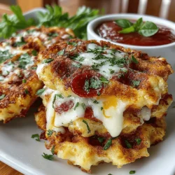 In the realm of comfort food, few dishes can rival the universal appeal of pizza. Its combination of crispy crust, savory sauce, and gooey cheese has made it a staple across cultures and age groups. But what if you could enjoy all those flavors in a portable, bite-sized format? Enter Mini Pizza Waffle Sliders—a whimsical twist on this classic favorite that combines the delightful texture of waffles with the beloved toppings of pizza. This innovative recipe is not only easy to prepare but also offers endless opportunities for customization, making it a perfect choice for parties, game days, or even a cozy family dinner.