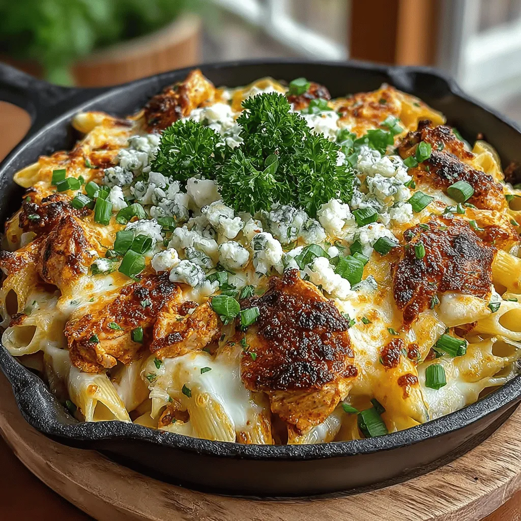 If you’re searching for a dish that combines the comfort of pasta with the spicy kick of buffalo chicken, look no further than the Cheesy Baked Buffalo Chicken Pasta Skillet. This dish is not only a culinary delight but also an exciting twist on two beloved favorites. The harmonious blend of creamy sauces, tender pasta, and zesty buffalo chicken creates a mouthwatering experience that is sure to please a crowd.