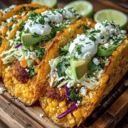 In the world of flavorful and vibrant dishes, Crispy Sweet Corn & Jalapeño Tacos stand out as a delightful option that combines the sweetness of corn with the spicy kick of jalapeños. This recipe is a celebration of contrasting flavors and textures, where the tender sweetness of corn meets the fiery zest of jalapeños, creating a harmonious balance that tantalizes the taste buds. These tacos not only deliver on flavor but also provide a satisfying and nutritious meal that can be enjoyed any time of the year.