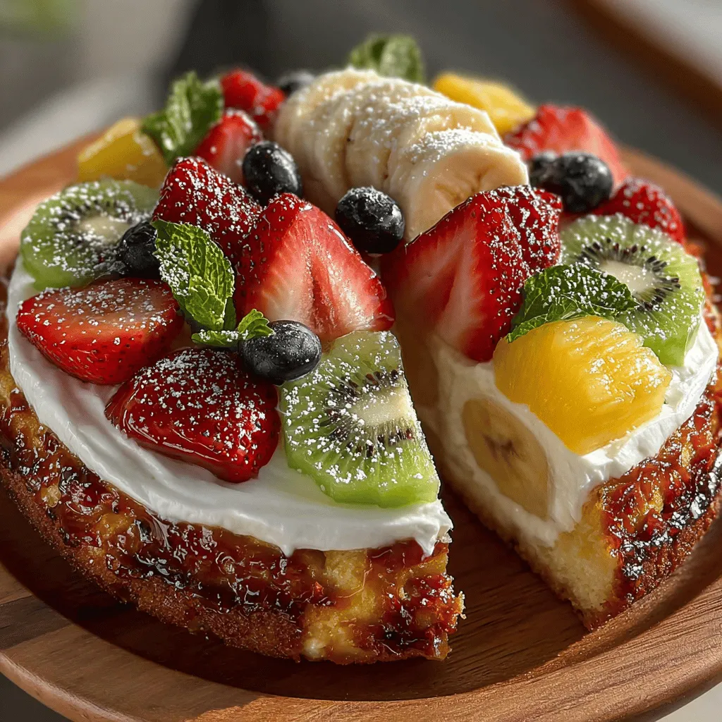 When it comes to desserts that combine vibrant colors, refreshing flavors, and a delightful presentation, few can rival the allure of Tropical Sunrise Fruit Pizza. This innovative treat takes the traditional concept of pizza and transforms it into a sweet masterpiece, featuring a luscious cookie crust topped with a medley of fresh tropical fruits. Perfect for summer gatherings, birthday parties, or a casual weekend dessert, Tropical Sunrise Fruit Pizza is not just a feast for the palate but also a visual delight that can brighten any occasion.