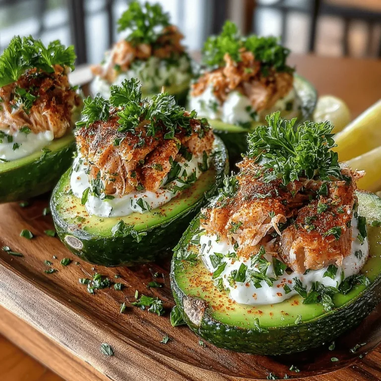 Tuna Stuffed Avocado Boats are more than just a trendy meal option; they represent a harmonious blend of nutrition and flavor that caters to both the health-conscious eater and the culinary enthusiast. This recipe marries the creamy, buttery texture of ripe avocados with a savory filling of tuna, creating a dish that is not only visually appealing but also packed with essential nutrients. Whether you are looking for a quick lunch, a light dinner, or an elegant appetizer, these avocado boats are versatile enough to fit any occasion.