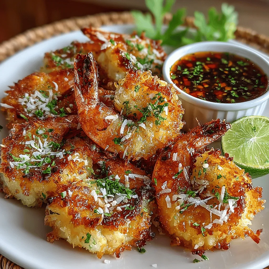 Crunchy Coconut Bliss Shrimp is a delightful dish that marries the tenderness of shrimp with the tropical sweetness of coconut, creating a flavor profile that is both unique and irresistible. This recipe stands out not only for its delicious taste but also for its satisfying crunch, which is achieved through a careful breading and cooking process. The combination of crispy panko breadcrumbs and unsweetened shredded coconut envelops each shrimp, providing a contrast in textures that elevates this dish from ordinary to extraordinary.