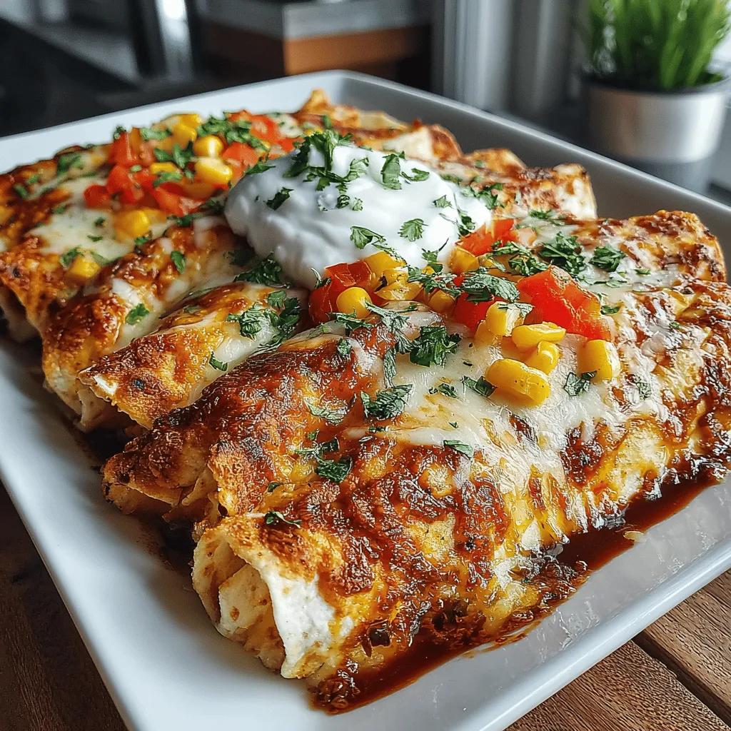 When it comes to comfort food that doesn't compromise on nutrition, Cheesy Delight Baked Chicken & Veggie Enchiladas stand out as a perfect choice. These enchiladas combine tender chicken, vibrant vegetables, and a gooey cheese topping, creating a dish that is not only satisfying but also packed with essential nutrients. The harmony of flavors—from the savory chicken to the zesty enchilada sauce—creates an irresistible meal that appeals to both the taste buds and the heart. Whether you are feeding a crowd or looking for a family-friendly weeknight dinner, this recipe is easily adaptable to accommodate various dietary preferences and ingredient availability.