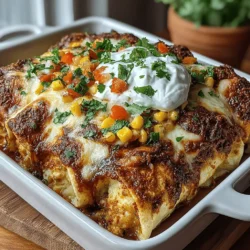 When it comes to comfort food that doesn't compromise on nutrition, Cheesy Delight Baked Chicken & Veggie Enchiladas stand out as a perfect choice. These enchiladas combine tender chicken, vibrant vegetables, and a gooey cheese topping, creating a dish that is not only satisfying but also packed with essential nutrients. The harmony of flavors—from the savory chicken to the zesty enchilada sauce—creates an irresistible meal that appeals to both the taste buds and the heart. Whether you are feeding a crowd or looking for a family-friendly weeknight dinner, this recipe is easily adaptable to accommodate various dietary preferences and ingredient availability.